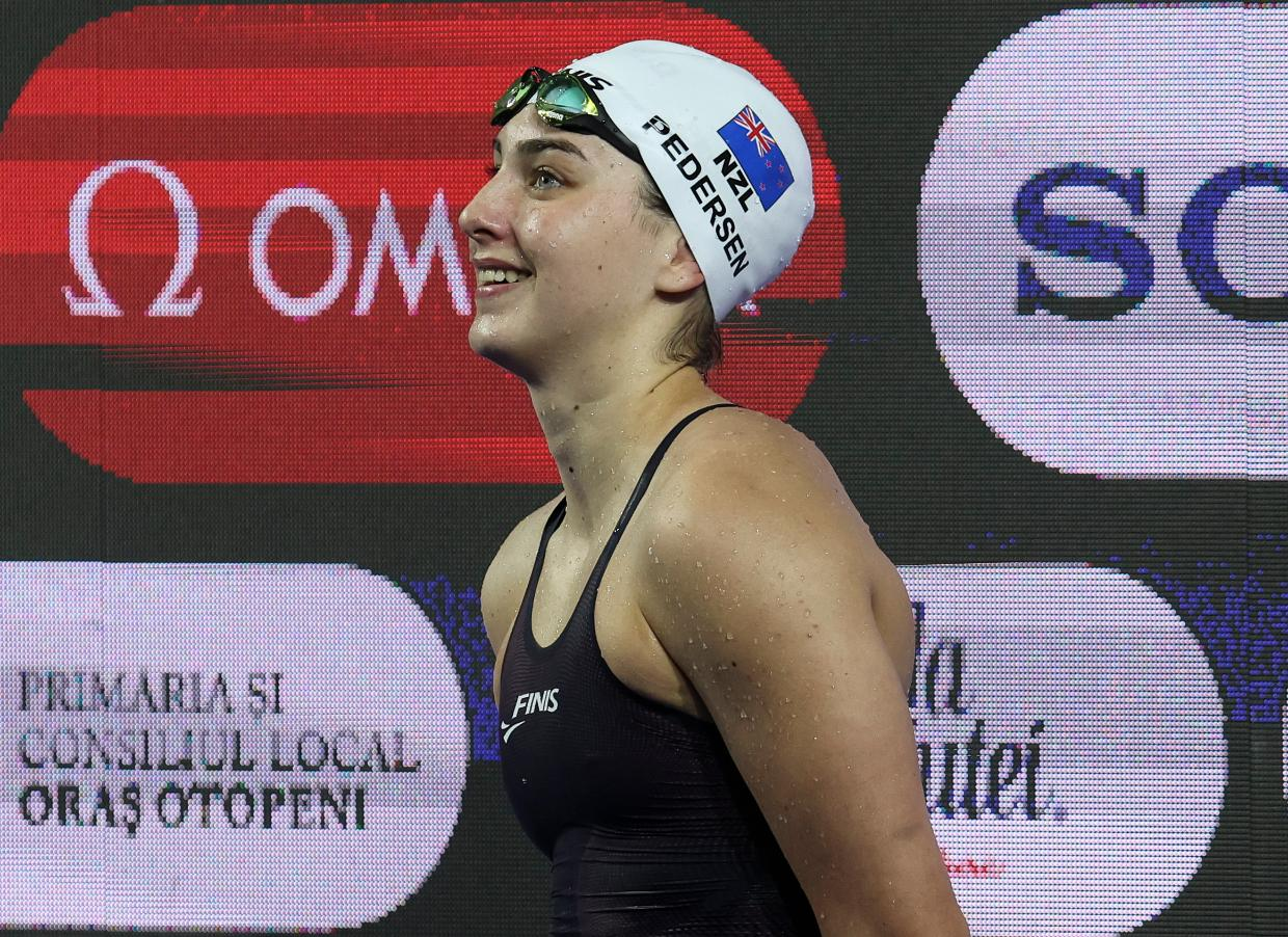 Zoe Pedersen after racing